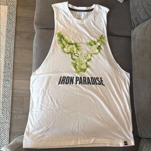 White Iron Paradise Tank Top